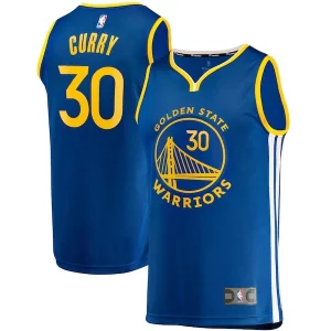 Clásico Stephen Curry Golden State Warriors Fast Break Replica Jersey Icon Edition Royal