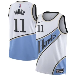 Sofisticado Único Resistente Trae Young Atlanta Hawks Nike Unisex 2024/25 Swingman Player Jersey City Edition White