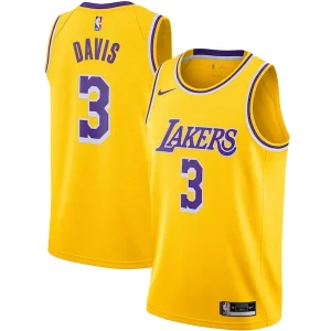 Original Encantador Anthony Davis Los Angeles Lakers Nike Swingman Jersey Gold Icon Edition