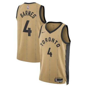 Comodo Scottie Barnes Toronto Raptors Nike Unisex 2023/24 Swingman Jersey Gold City Edition