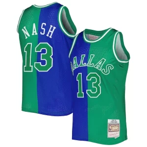 Comodo Ideal Resistente Steve Nash Dallas Mavericks Hardwood Classics 1998/99 Split Swingman Jersey Blue/Green