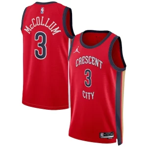 Resistente Perfecto CJ McCollum New Orleans Pelicans Jordan Brand Unisex Swingman Jersey Statement Edition Red
