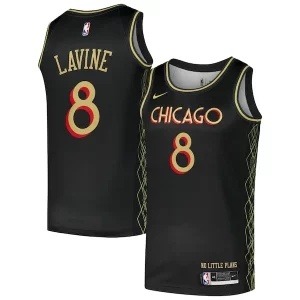 Original Fantástico Zach LaVine Chicago Bulls Nike Swingman Player Jersey City Edition Black