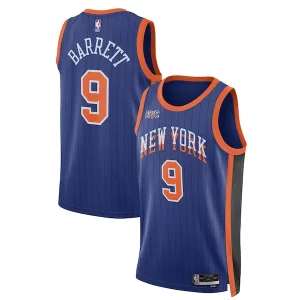 Delicioso Único Versátil RJ Barrett New York Knicks Nike Unisex 2023/24 Swingman Jersey Blue City Edition