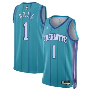 Original Estupendo LaMelo Ball Charlotte Hornets Jordan Brand Unisex 2023/24 Swingman Replica Jersey Classic Edition Teal