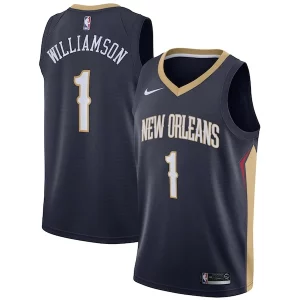 Estupendo Cool Zion Williamson New Orleans Pelicans Nike 2019 NBA Draft First Round Pick Swingman Jersey Navy Icon Edition/White