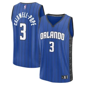 Fantástico Kentavious Caldwell Pope Orlando Magic Fast Break Replica Player Jersey Statement Edition Blue