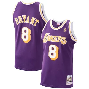 Genial Robusto Chulo Men's Los Angeles Lakers Kobe Bryant Purple 1996/97 Hardwood Classics Authentic Jersey/Gold/Royal