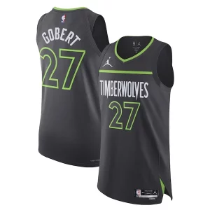 Chulo Lujoso Rudy Gobert Minnesota Timberwolves Jordan Brand Authentic Player Jersey Statement Edition Anthracite