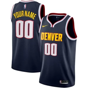 Único Denver Nuggets Nike 2022/23 Swingman Custom Jersey Icon Edition Navy