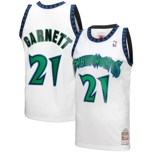Versátil Estupendo Increíble Kevin Garnett Minnesota Timberwolves 1997 98 Hardwood Classics Reload 3.0 Swingman Jersey White