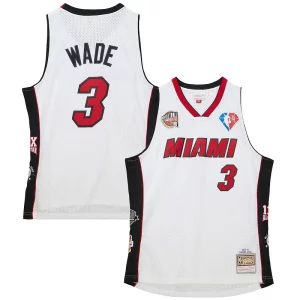 Magnífico Clásico Robusto Dwyane Wade Miami Heat Unisex Hall of Fame Class of 2023 Throwback Swingman Jersey White