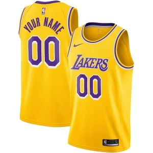 Sofisticado Chulo Genial Los Angeles Lakers Nike Custom Swingman Jersey Gold Icon Edition