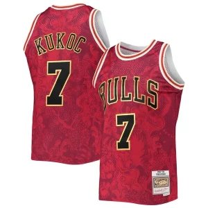 Fantástico Encantador Toni Kukoc Chicago Bulls Hardwood Classics 1997/98 Lunar New Year Swingman Jersey Red
