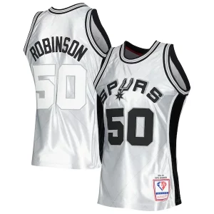 Ideal Fantástico Magnífico David Robinson San Antonio Spurs 1998/99 Hardwood Classics 75th Anniversary Swingman Jersey Platinum