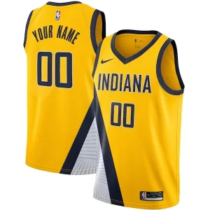 Comodo Ideal Indiana Pacers Nike 2019/20 Custom Swingman Jersey Yellow Statement Edition