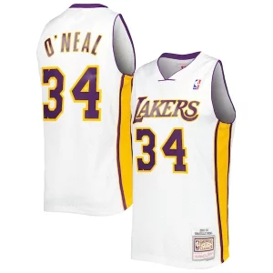 Genial Fácil de llevar Perfecto Shaquille O'Neal Los Angeles Lakers 2001/02 Hardwood Classics Swingman Jersey White