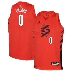Estupendo Fácil de llevar Duradero Damian Lillard Portland Trail Blazers Jordan Brand Youth Swingman Jersey Statement Edition Red