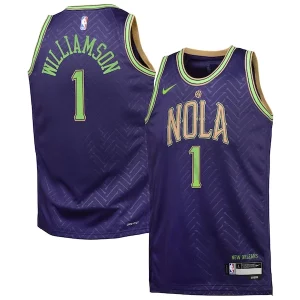 Ideal Magnífico Zion Williamson New Orleans Pelicans Nike Youth 2024/25 Swingman Player Jersey City Edition Purple