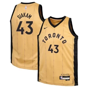 Duradero Elegante Pascal Siakam Toronto Raptors Nike Youth Swingman Replica Jersey City Edition Gold