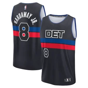Fantástico Original Genial Tim Hardaway Jr. Detroit Pistons Fast Break Player Jersey Statement Edition Black