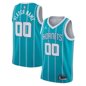 Cool Increíble Charlotte Hornets Jordan Brand 2020/21 Swingman Custom Jersey Icon Edition Teal