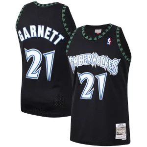 Robusto Fácil de llevar Práctico Kevin Garnett Minnesota Timberwolves Hardwood Classics Swingman Jersey Black/White