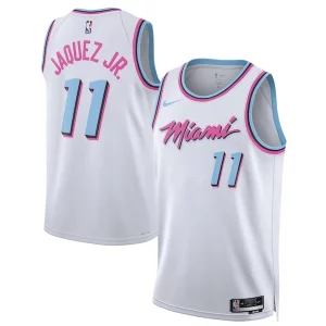 Único Jaime Jaquez Jr. Miami Heat Nike Unisex 2024/25 Swingman Player Jersey City Edition White