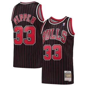Lujoso Hermoso Scottie Pippen Chicago Bulls Hardwood Classics Swingman Jersey Black