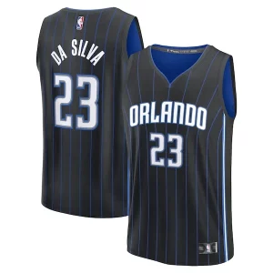 Elegante Tristan da Silva Orlando Magic Youth 2024 NBA Draft Fast Break Player Jersey Icon Edition Black