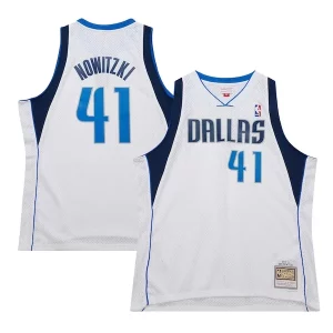 Cool Fácil de llevar Elegante Dirk Nowitzki Dallas Mavericks 2010/11 Hardwood Classics Swingman Jersey White