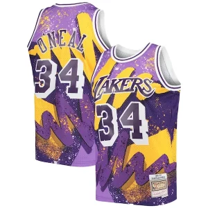 Atractivo Shaquille O'Neal Los Angeles Lakers Hardwood Classics 1996/97 Hyper Hoops Swingman Jersey Purple
