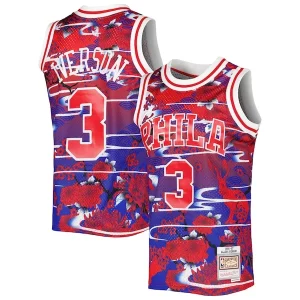 Increíble Allen Iverson Philadelphia 76ers 1996/97 Hardwood Classics Lunar New Year Swingman Jersey Red