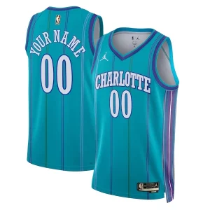 Único Fácil de llevar Encantador Charlotte Hornets Jordan Brand Unisex 2023/24 Custom Swingman Jersey Classic Edition Teal