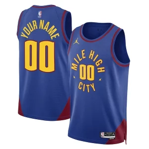 Elegante Perfecto Ideal Denver Nuggets Jordan Brand Unisex 2022/23 Swingman Custom Jersey Statement Edition Blue