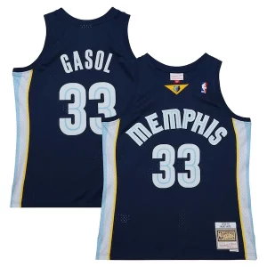 Versátil Práctico Duradero Marc Gasol Memphis Grizzlies 2008/09 Hardwood Classics Swingman Throwback Jersey Navy
