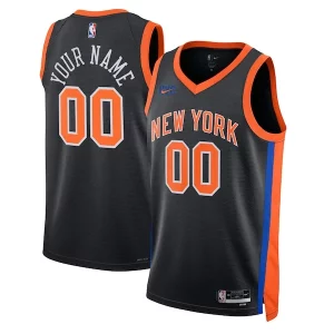 Versátil New York Knicks Nike Unisex 2022/23 Swingman Custom Jersey City Edition Black