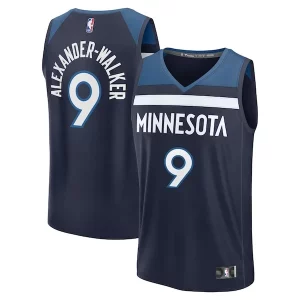 Atractivo Lujoso Nickeil Alexander Walker Minnesota Timberwolves Fast Break Replica Player Jersey Icon Edition Navy