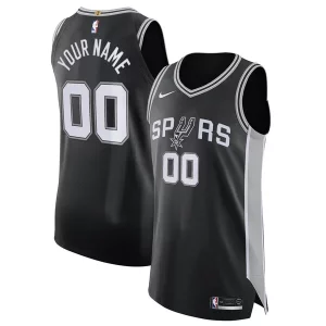 Magnífico Elegante San Antonio Spurs Nike Authentic Custom Jersey Black Icon Edition