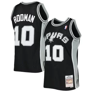 Bonito Delicioso Lujoso Dennis Rodman San Antonio Spurs 2001/02 Hardwood Classics Swingman Jersey Black