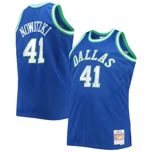 Resistente Dirk Nowitzki Dallas Mavericks Big & Tall 1998/99 NBA 75th Anniversary Diamond Swingman Jersey Blue