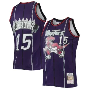 Perfecto Vince Carter Toronto Raptors 1998/99 Hardwood Classics NBA 75th Anniversary Diamond Swingman Jersey Purple