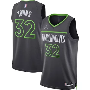 Práctico Cool Increíble Karl Anthony Towns Minnesota Timberwolves Jordan Brand Unisex Swingman Jersey Statement Edition Charcoal