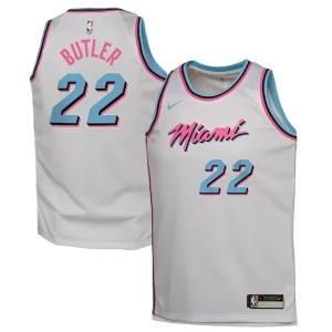 Comodo Único Resistente Jimmy Butler Miami Heat Nike Youth 2024/25 Swingman Player Jersey City Edition White