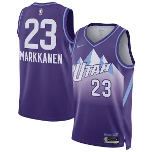 Increíble Versátil Maravilloso Lauri Markkanen Utah Jazz Nike Unisex 2024/25 Swingman Player Jersey City Edition Purple