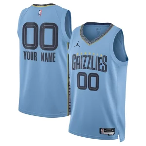 Comodo Memphis Grizzlies Jordan Brand Unisex 2022/23 Swingman Custom Jersey Statement Edition Blue