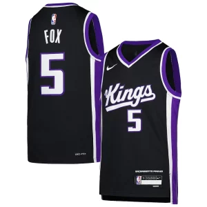 Fantástico De'Aaron Fox Sacramento Kings Nike Youth Swingman Jersey Icon Edition Purple