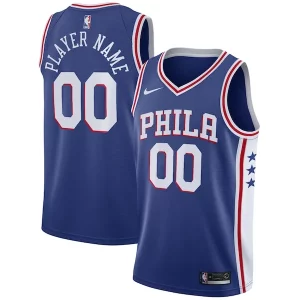 Bonito Philadelphia 76ers Nike Swingman Custom Jersey Blue Icon Edition
