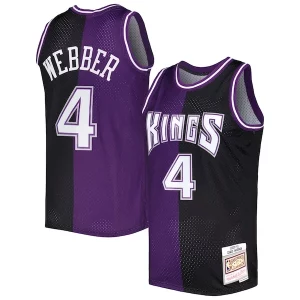 Robusto Genial Chris Webber Sacramento Kings Hardwood Classics 2000/01 Split Swingman Jersey Purple/Black