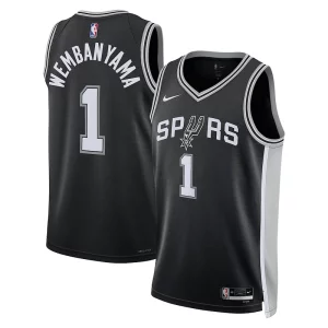 Cool Delicioso Clásico Victor Wembanyama San Antonio Spurs Nike Unisex 2023 NBA Draft First Round Pick Swingman Jersey Icon Edition Black